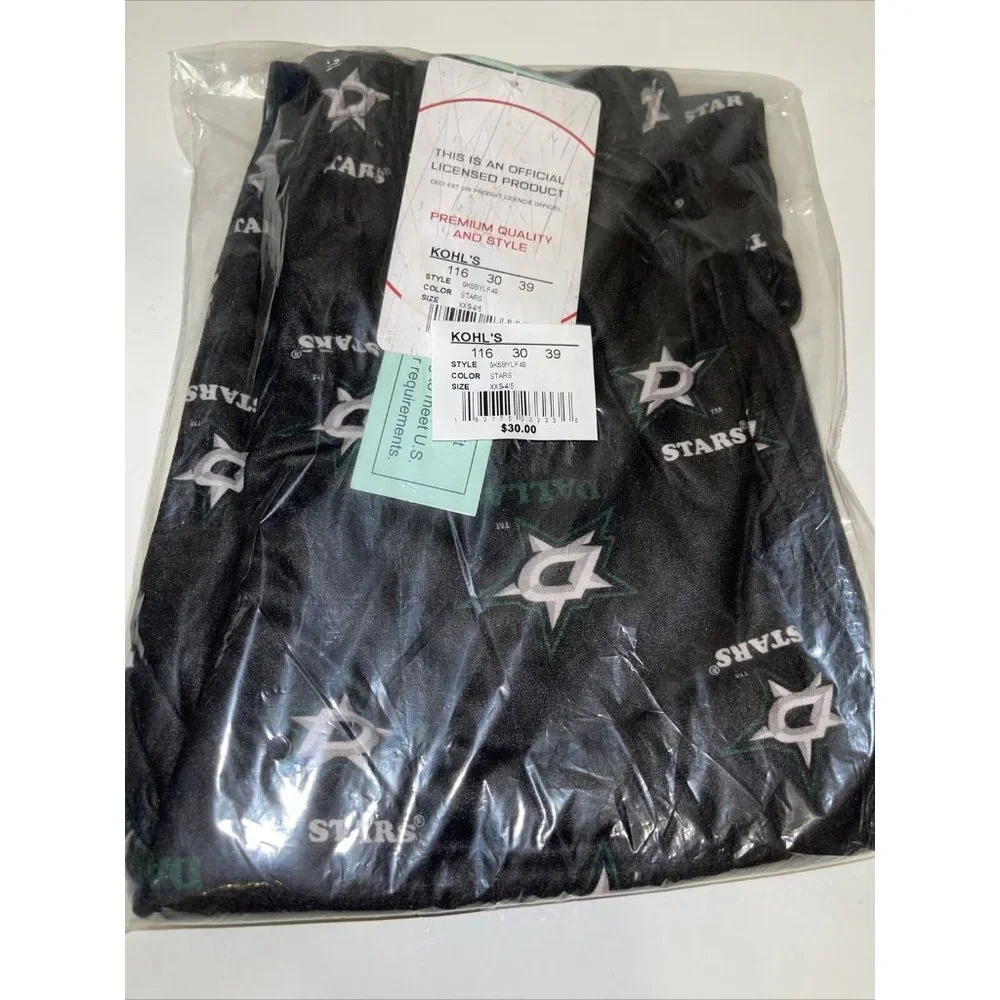 Little Boys Dallas Stars NHL Lounge Pants Size 4-5